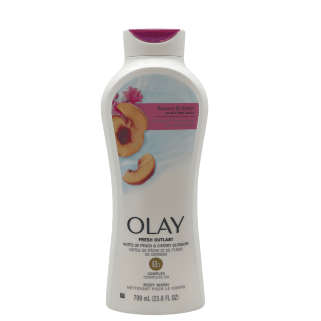 Jabón Líquido Corporal Olay Fresh Outlast - Durazno & Flor de Cerezo 700 ml - 23.6 fl oz